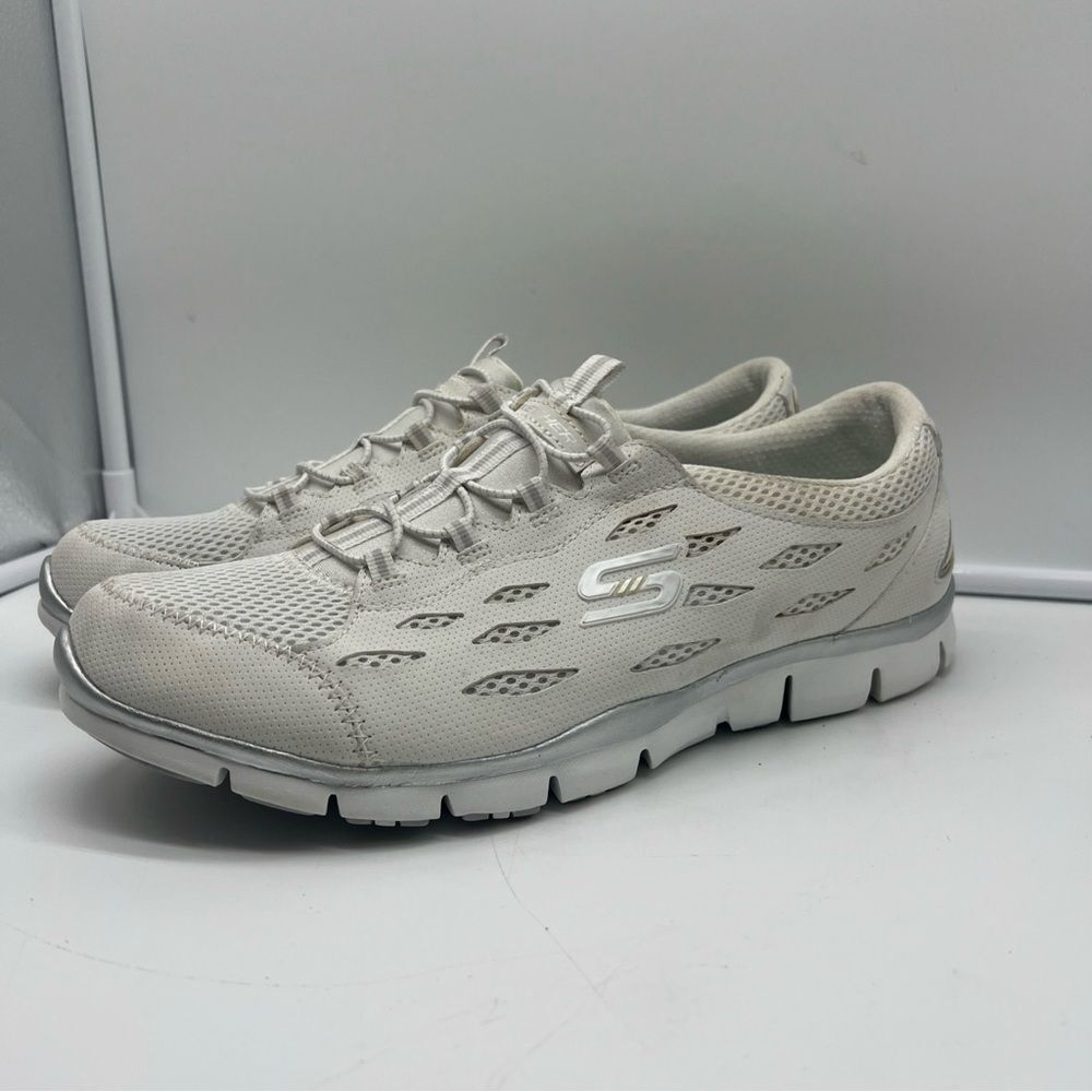 Skechers Air-Cooled Flex Memory Foam Women’s 22603W White Size 11